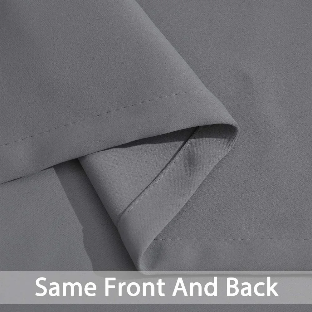 Yakamok Room Darkening Gray Blackout Curtains NIP